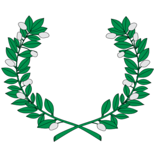 Heraldic myrtle wreath