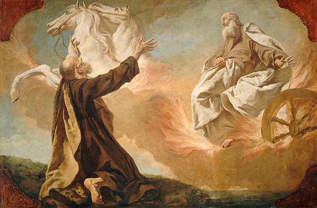 Elijah Taken Up in a Chariot of Fire