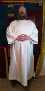 Reverend Erik in his robe