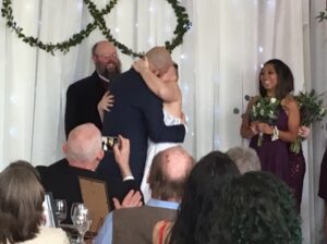 Reverend Erik marries his pals