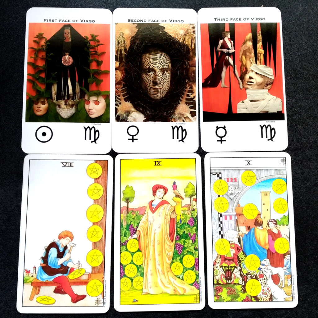 Picatrix decans and Tarot cards