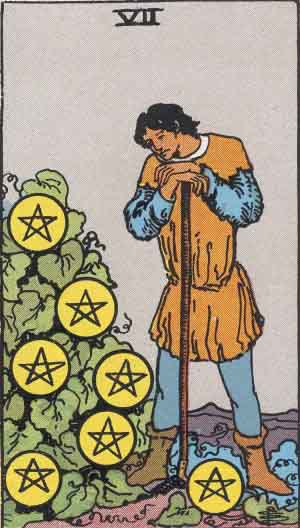 RWS Seven of Pentacles