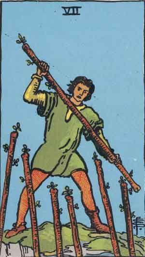 RWS Seven of Wands